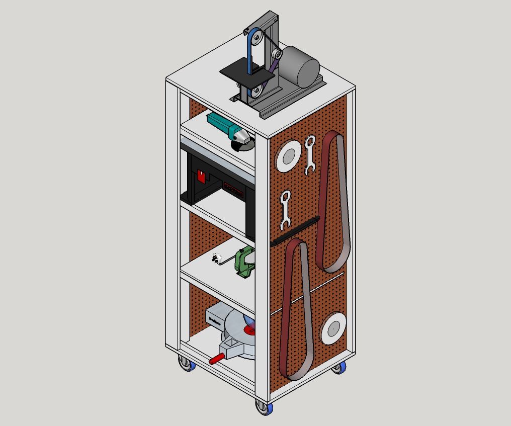 Roll Around Bench Tool Organizer