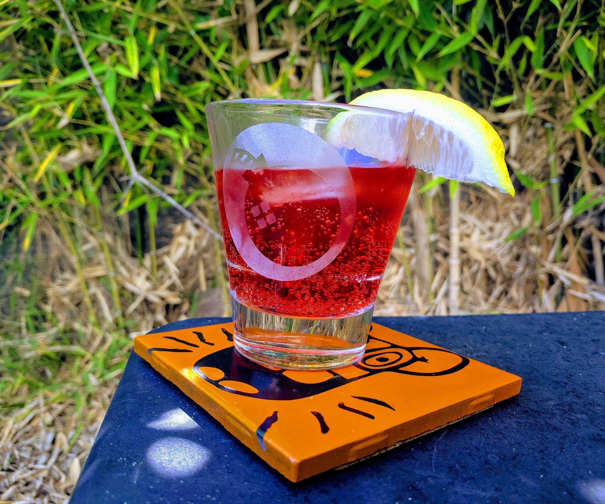DIY Orange Ceramic Tile Coasters