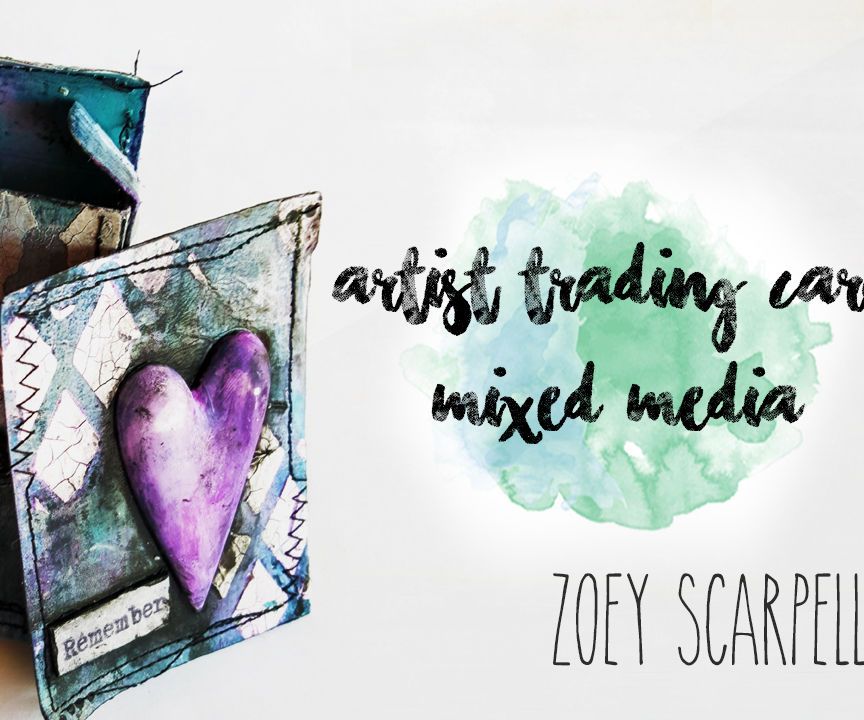 MIXED MEDIA ATC : ATC WITH BOX HOLDER