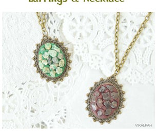 DIY Gemstone Jewelry - Earrings & Necklace