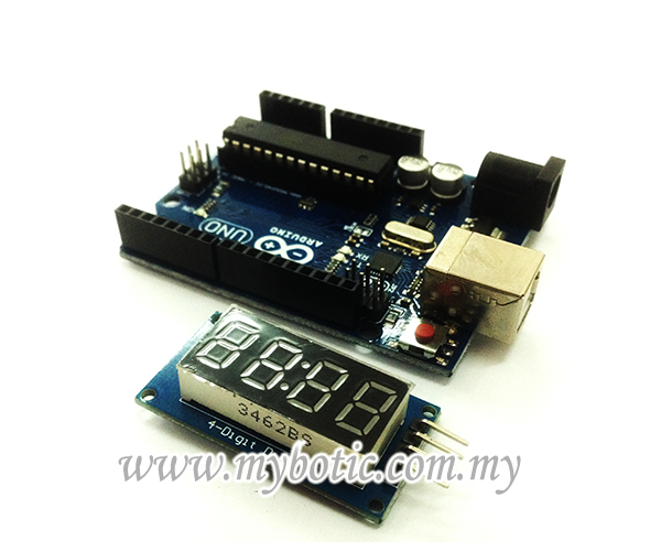 Tutorial How to 4-Digit Display Interface With Arduino UNO