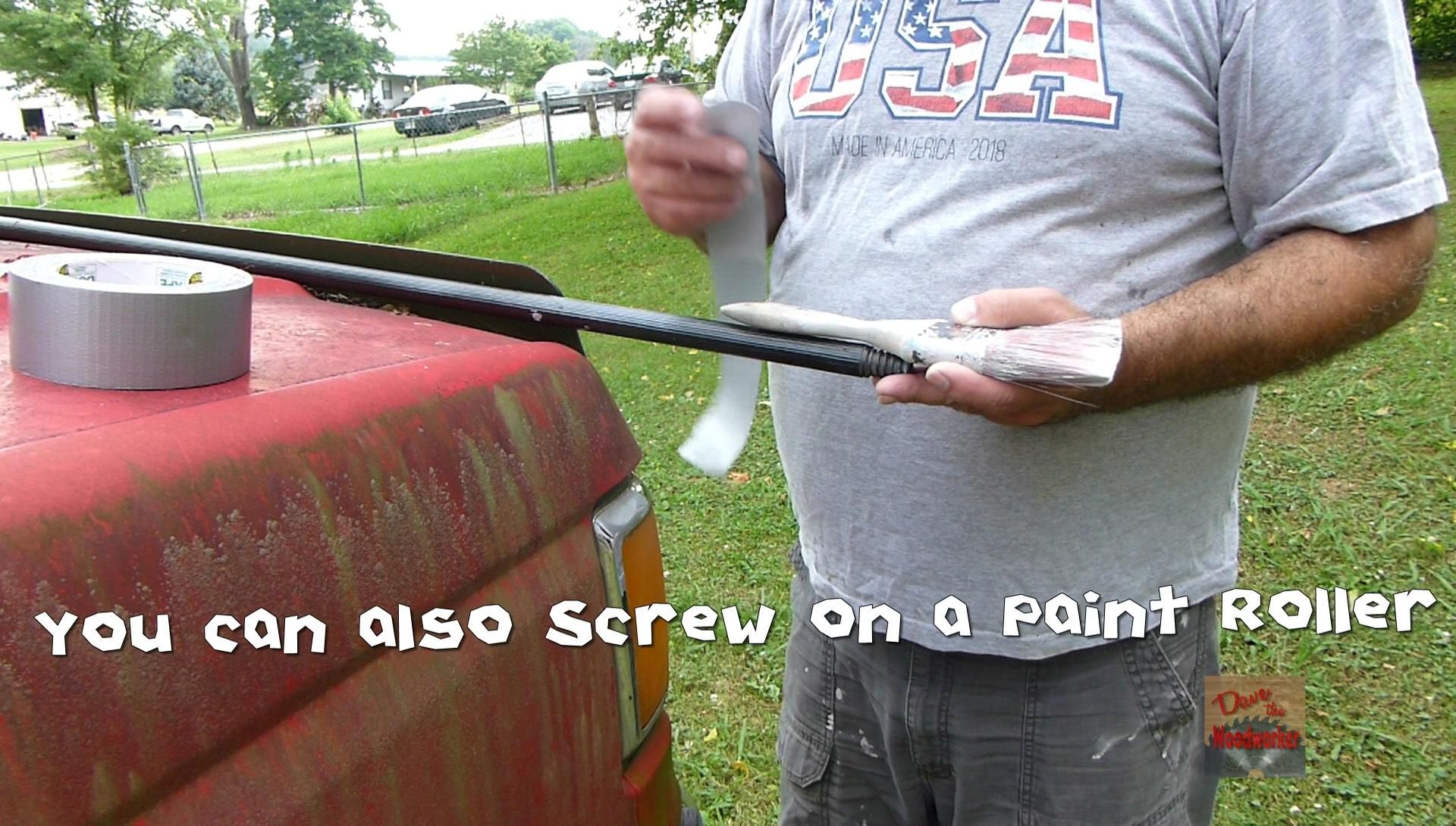 Cheap DIY Paint Brush Extension 3 Steps Instructables