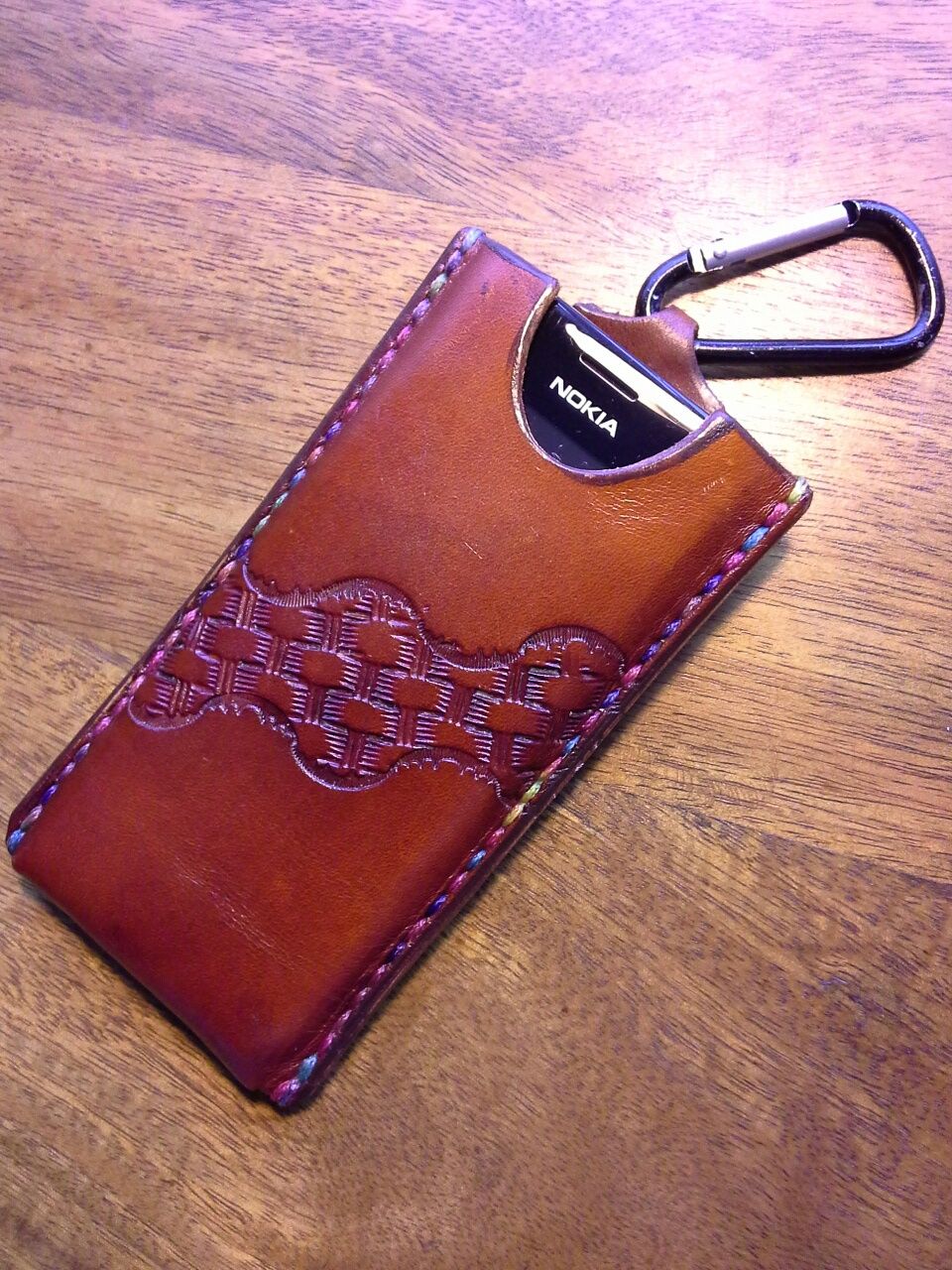 How (sometimes not) to make a Leather Cellphone Slider Case..