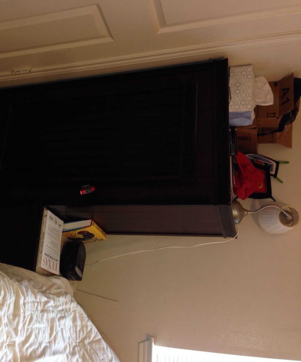 Combo Gun Cabinet/Nightstand From Bamboo Flooring