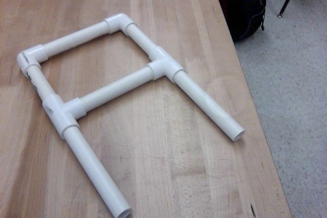 Letter "A" Made out of PVC Pipe