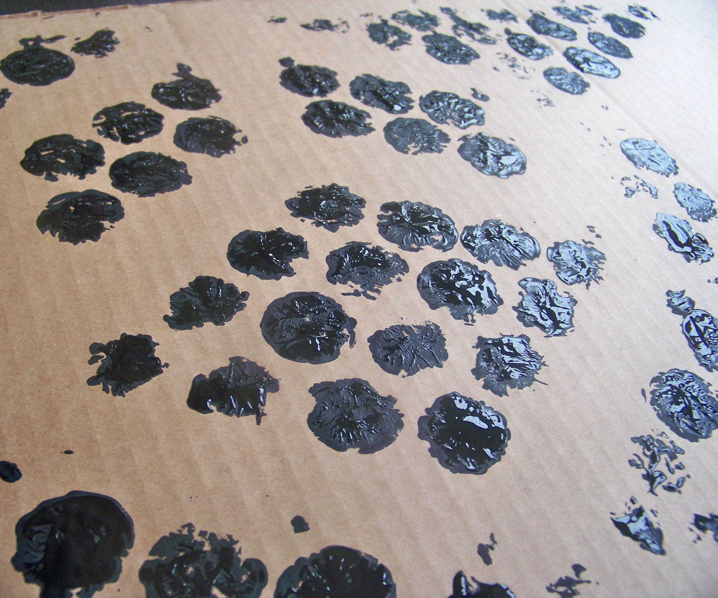 Cheap Modern Art Print From Bubble Wrap