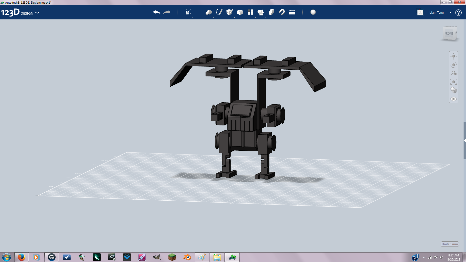 3d Printable Mech Based on Hawken