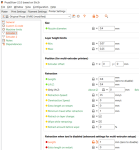 Slicer Settings 