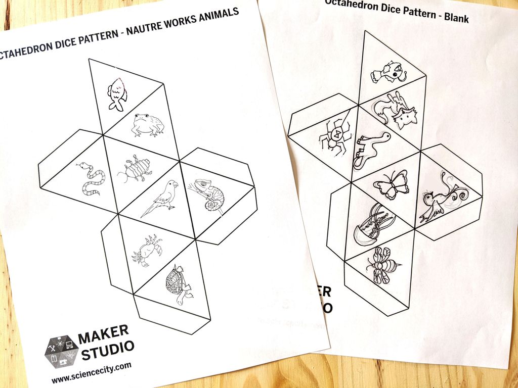 Blank Dice Pattern