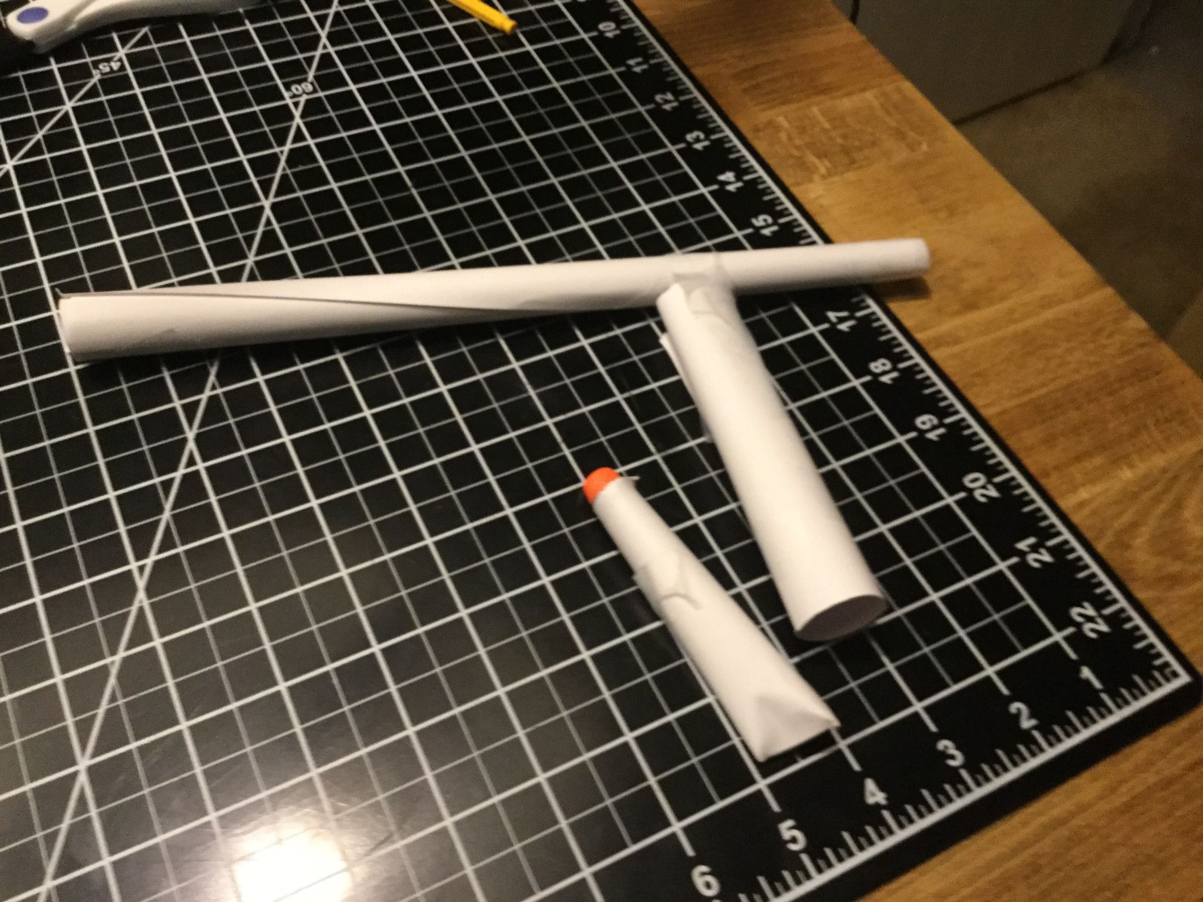 Paper Nerf Blowgun V2 With Handle and Magazine Style Dart Storage 4