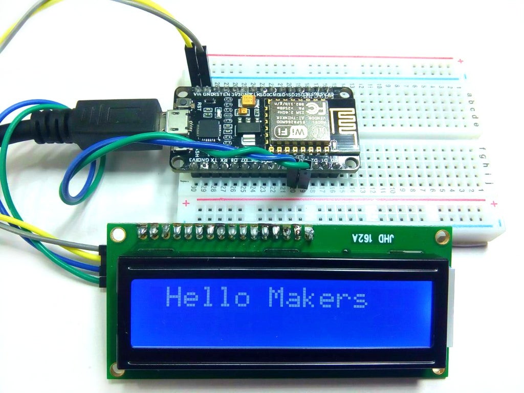Interfacing Lcd With Nodemcu Without Using I2c Arduino Projects