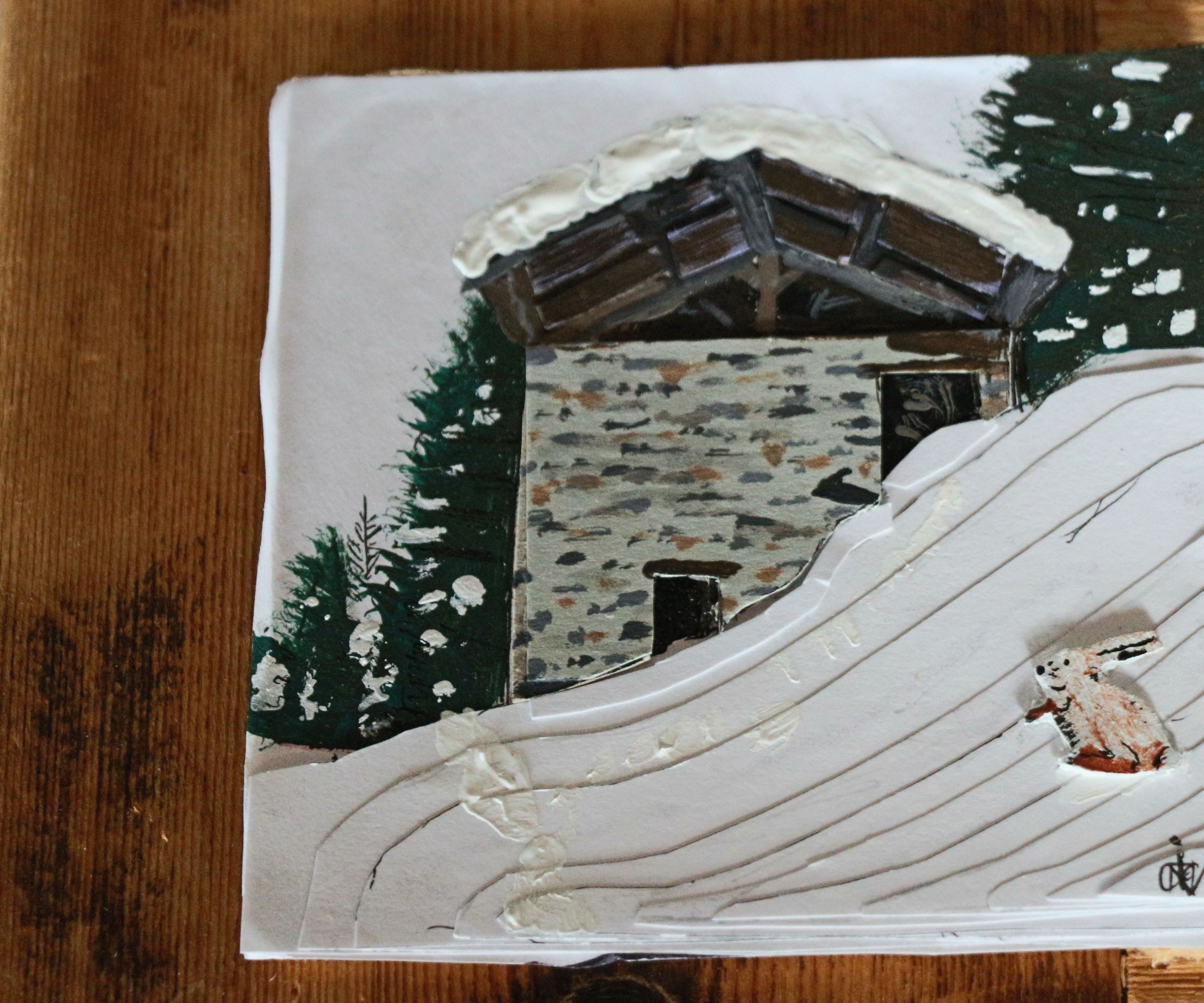 3d Paper and Paint Picture