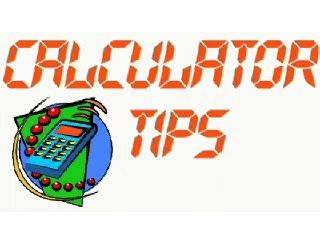 Calculator Tips