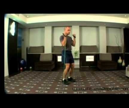 Biceps Curl With Toning Tube Exercise