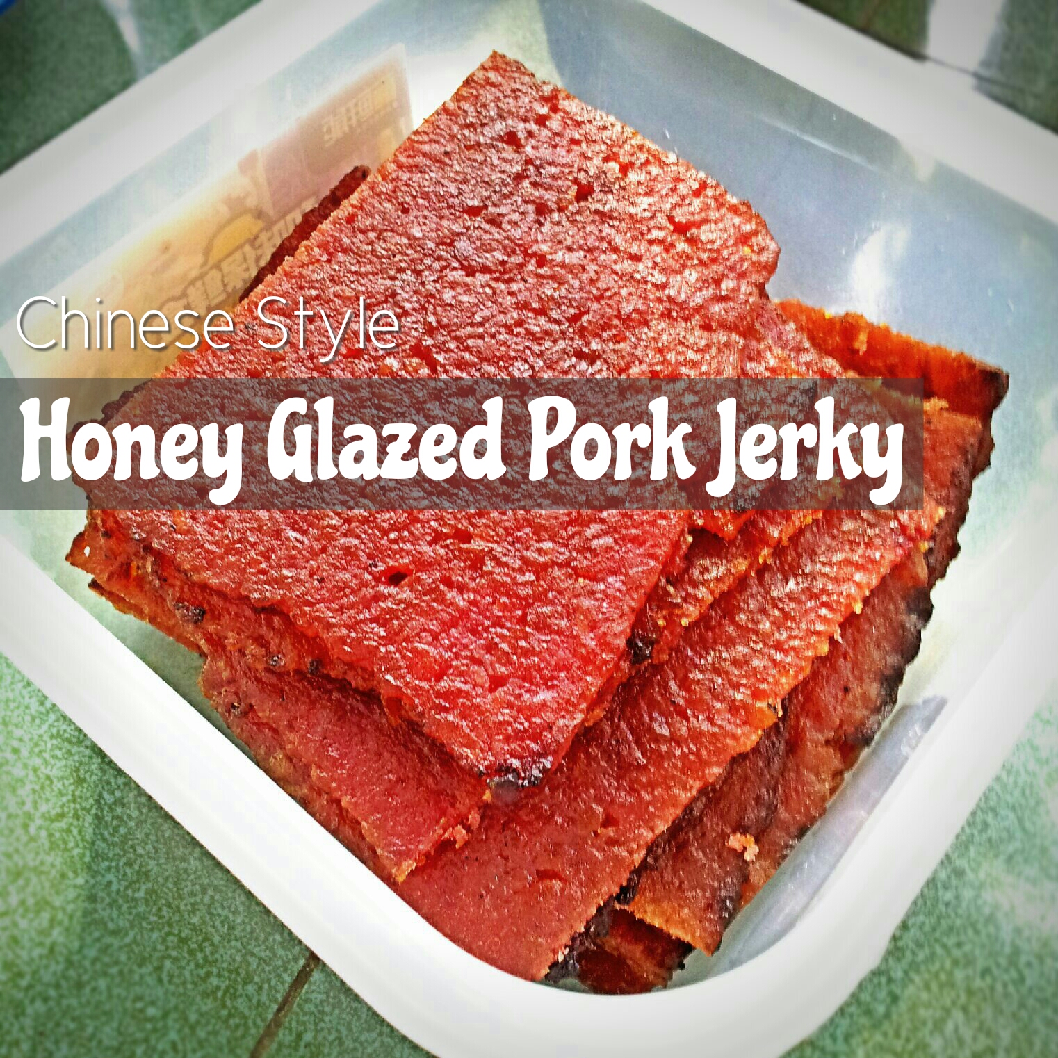 Honey Glazed Pork Jerky (Rou Gan)