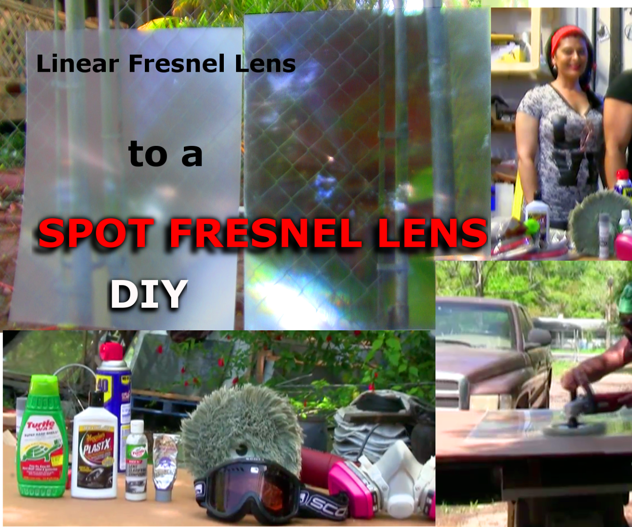 Projection Fresnel Lens Linear to Spot Conversion