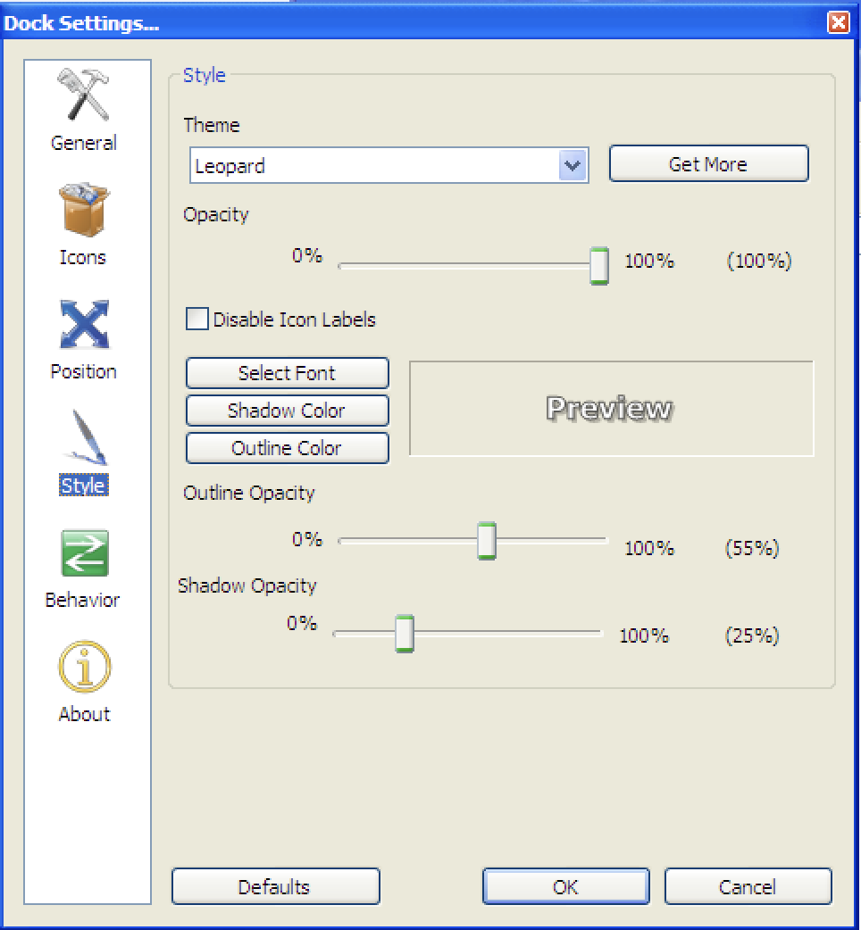Get Snow Leopard's Dock