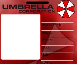 Umbrella ID Badge Template Front and Back **not a How to Just the Template Itself.**