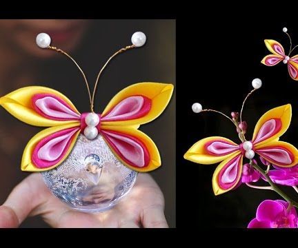 DIY Craft - How to Make a Satin Butterfly in Few Easy Steps!