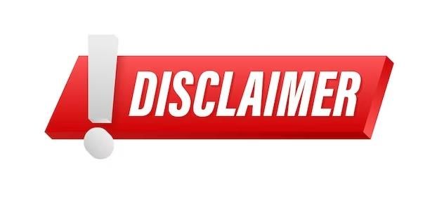 Disclaimer