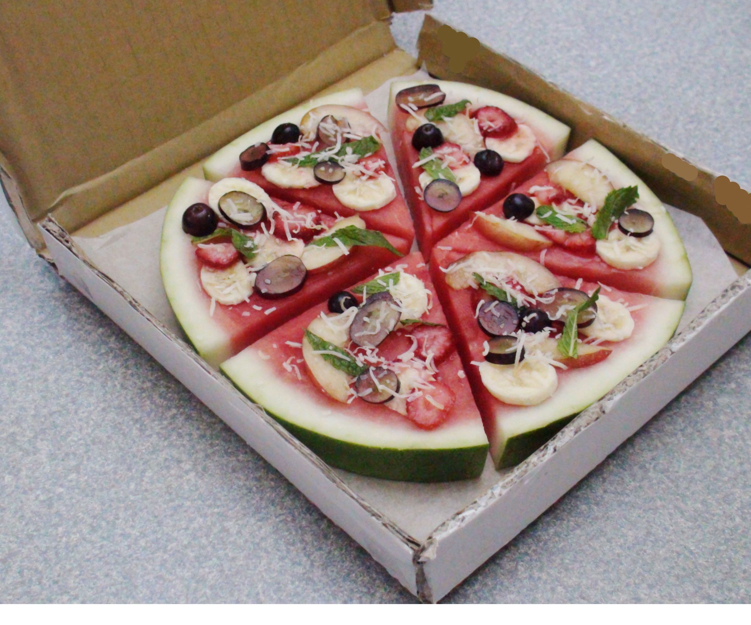 Fruit and Watermelon Pizza