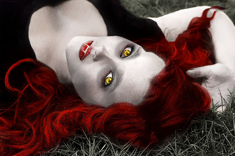 Pixlr Transformation: Vampire Babe