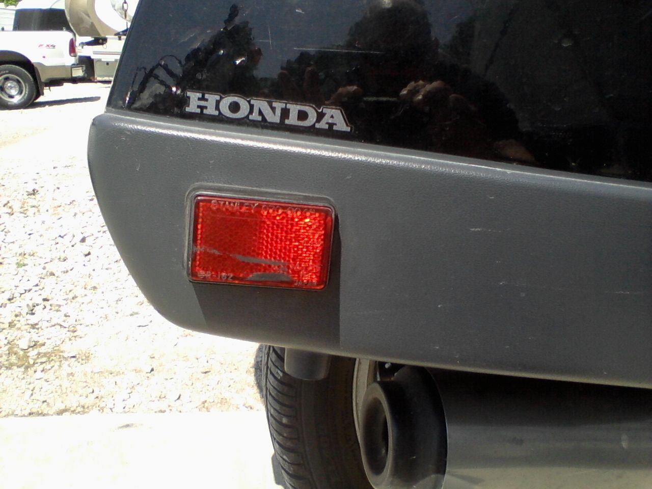 1991 Honda ST1100 Red Marker Lights to Replace Expensive Reflector.