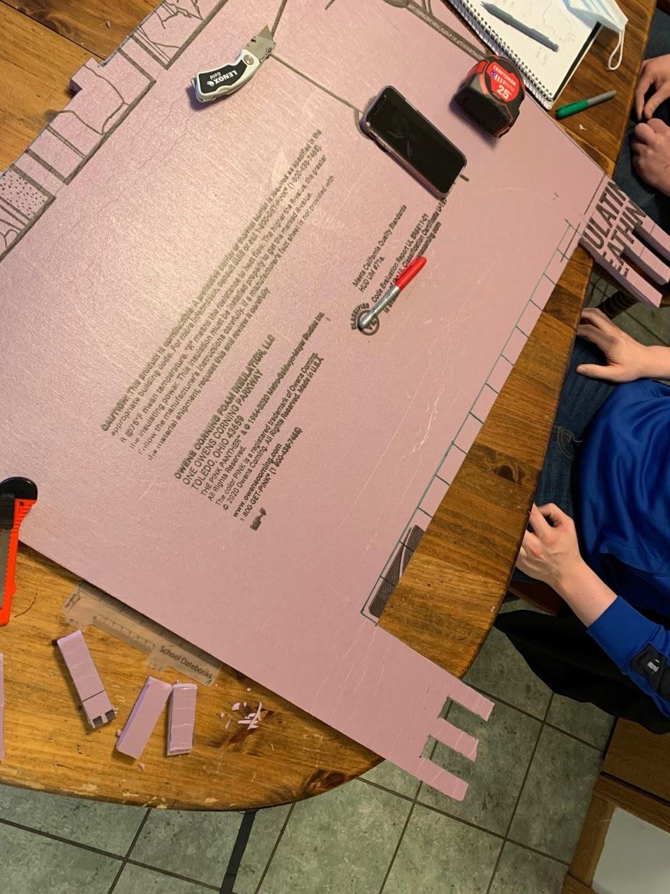 Cutting the Rear Hallway Wall