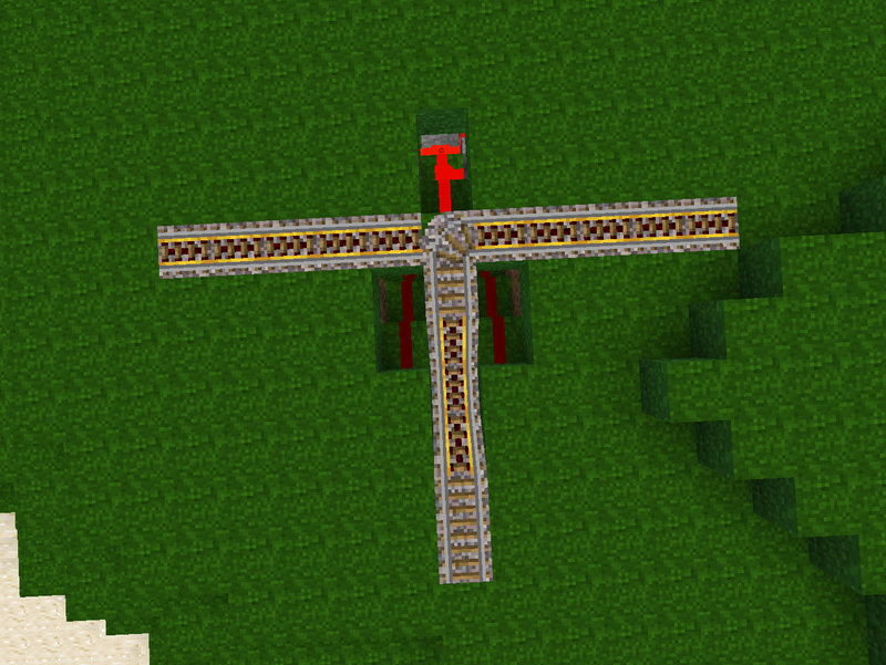 Minecraft Mine-cart Manual Track Switch : 5 Steps - Instructables