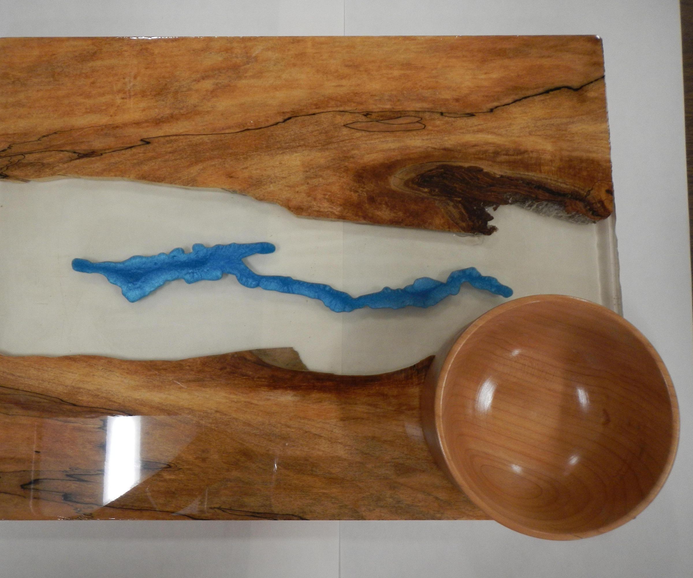 Charcuterie Board and Dip Bowl