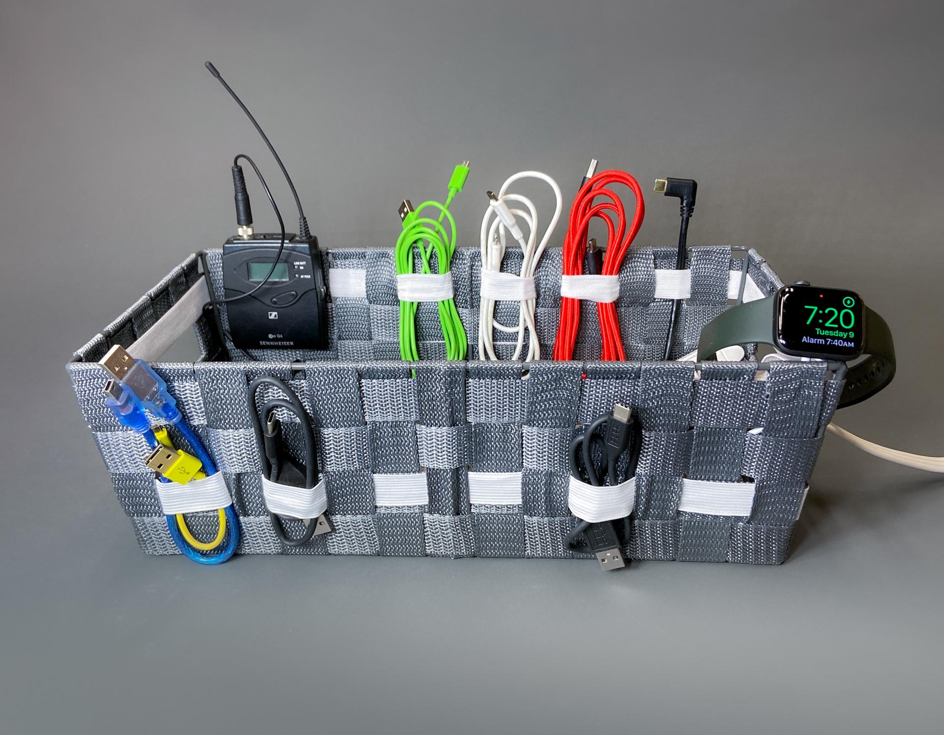 Whizbang Charging Basket 2000 (Woven Cable Organizer)