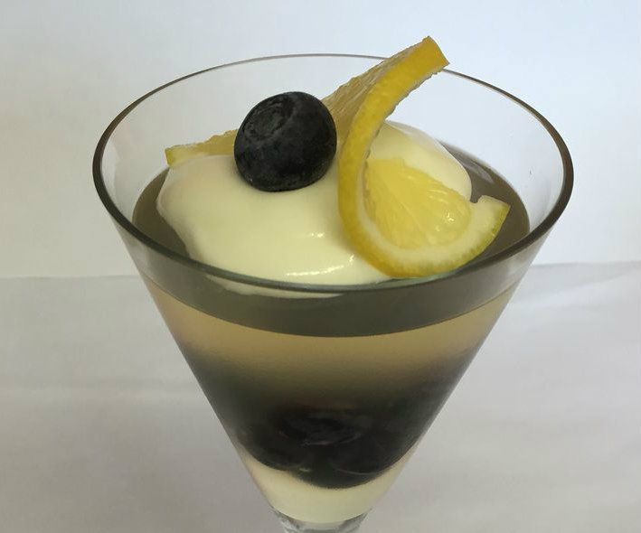 Elderflower and Lemon Jelly With Summer Berries