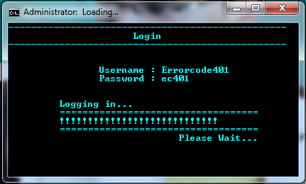 Simple Batchfile Login System With Loading Bar : 5 Steps - Instructables