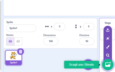 SCEGLIERE PERSONAGGI E SFONDO