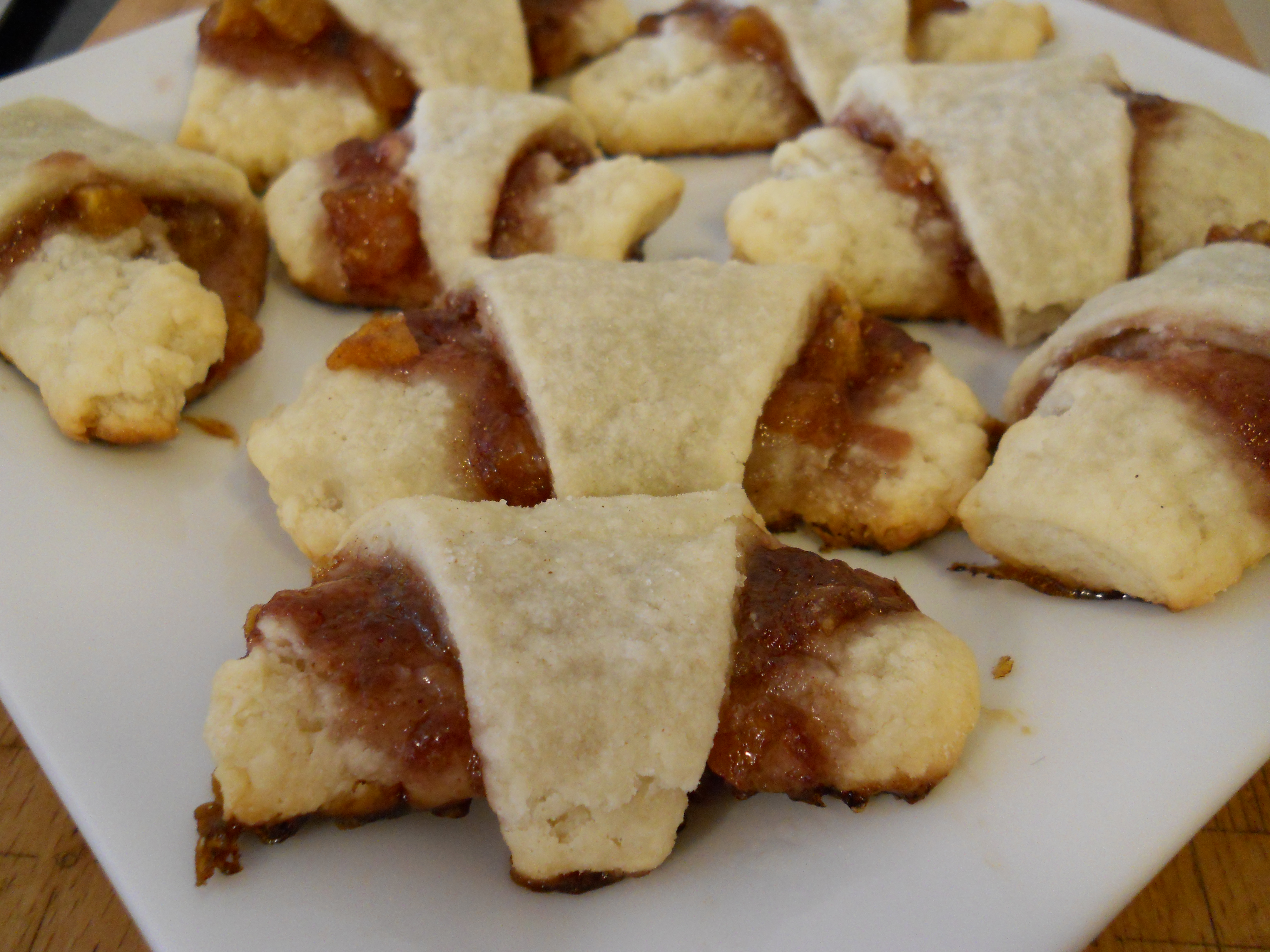 Raspberry Apricot Rugelach