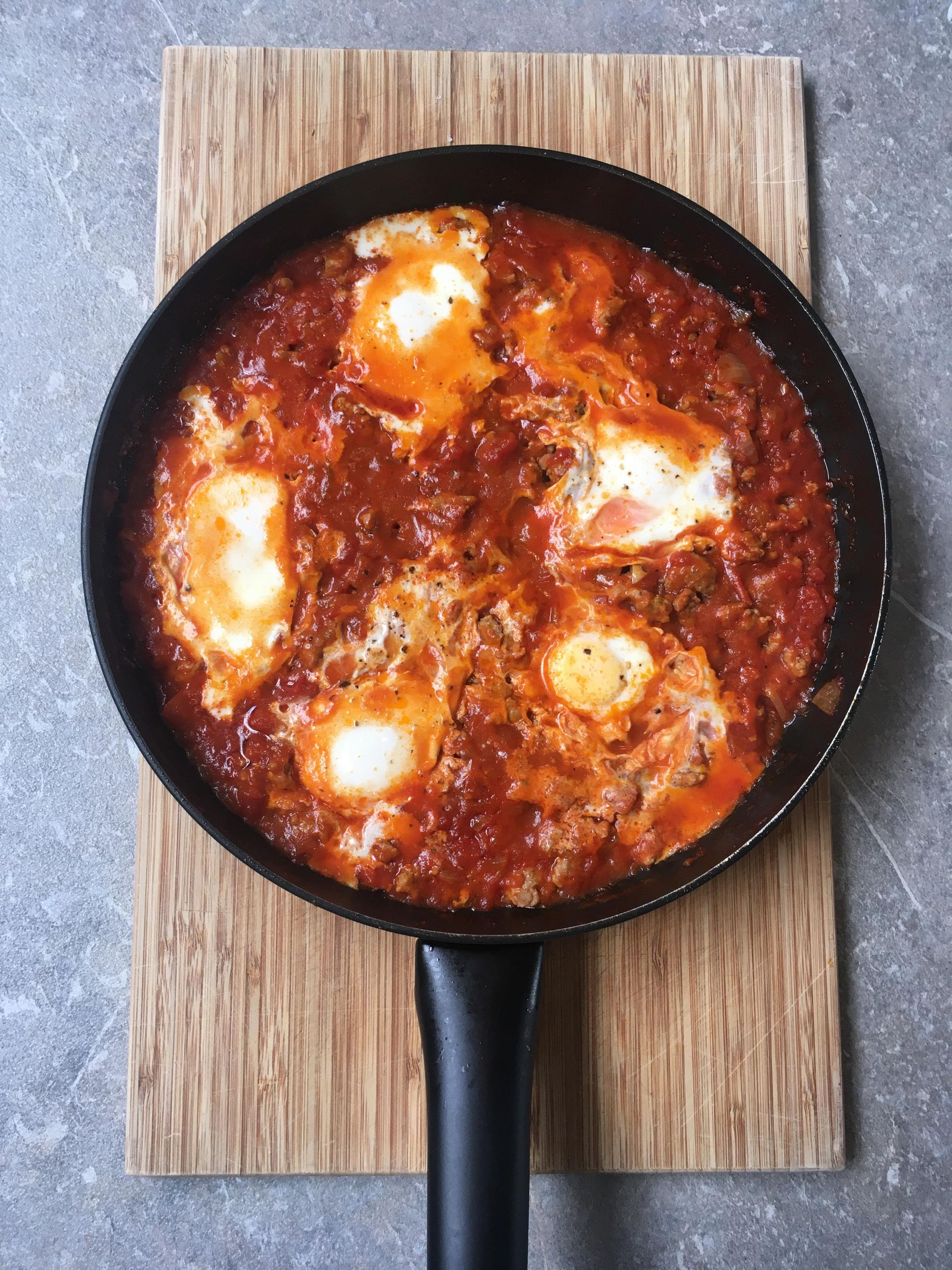 Eggs in Purgatory (for Carnivores) 5 Steps (with Pictures