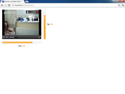 Remotely Control Webcam Using JQuery UI