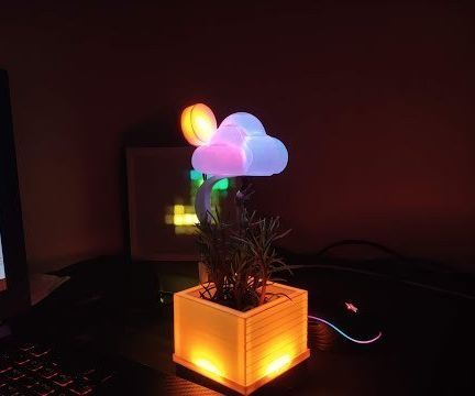 Unique Desk Weather Station Showpiece