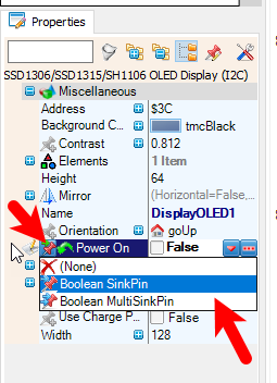 In Visuino Add & Set Components