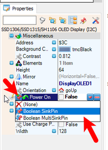 In Visuino Add & Set Components