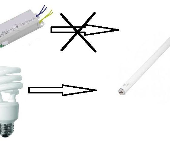 Fused CFL As Replacement for Electronic Choke (Ballast) for TubeLight