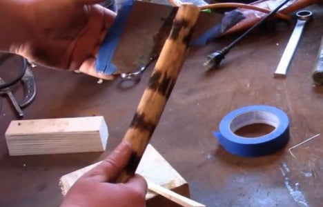 Gluing the Blade in the Handle 