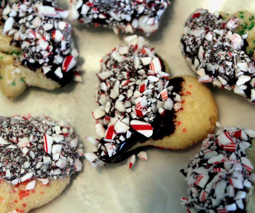 Chocolate Peppermint Sugar Cookies