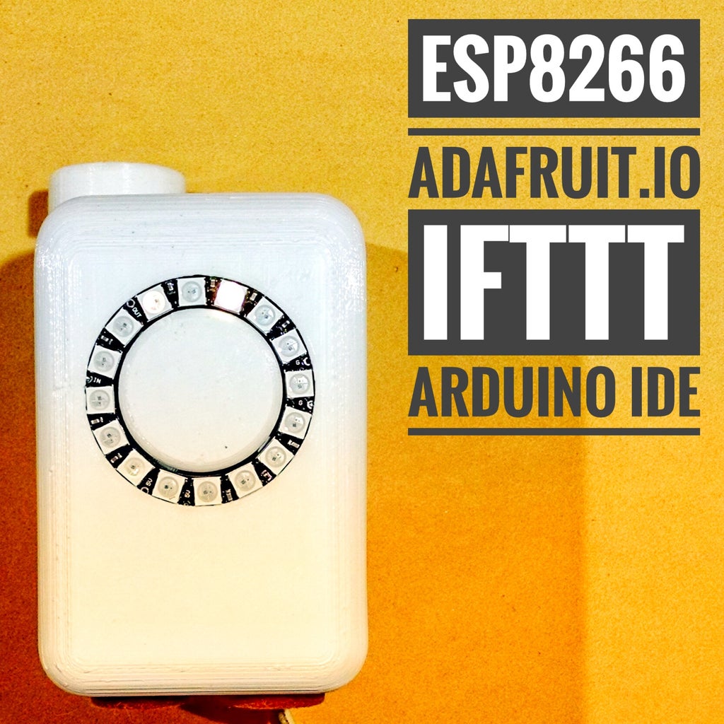 Minimalist IoT Clock (using ESP8266, Adafruit.io, IFTTT, and Arduino IDE)