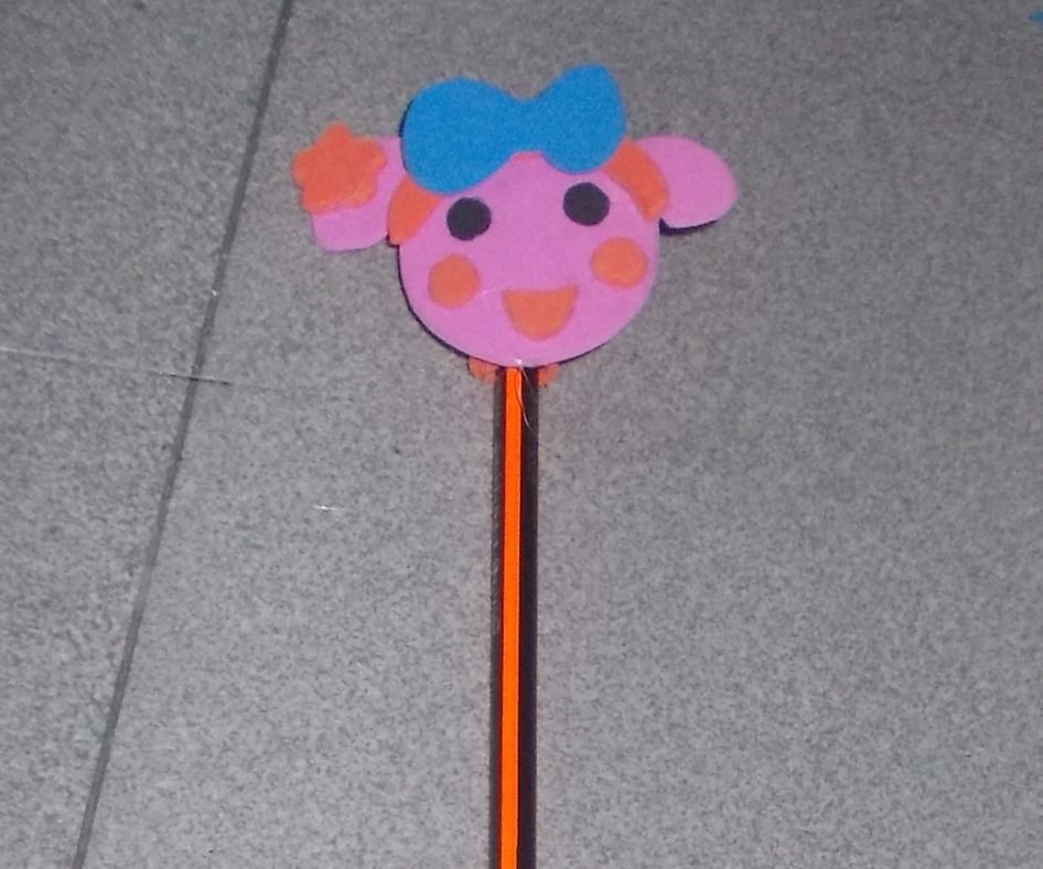 Miss La Sen Foam Pencil Topper