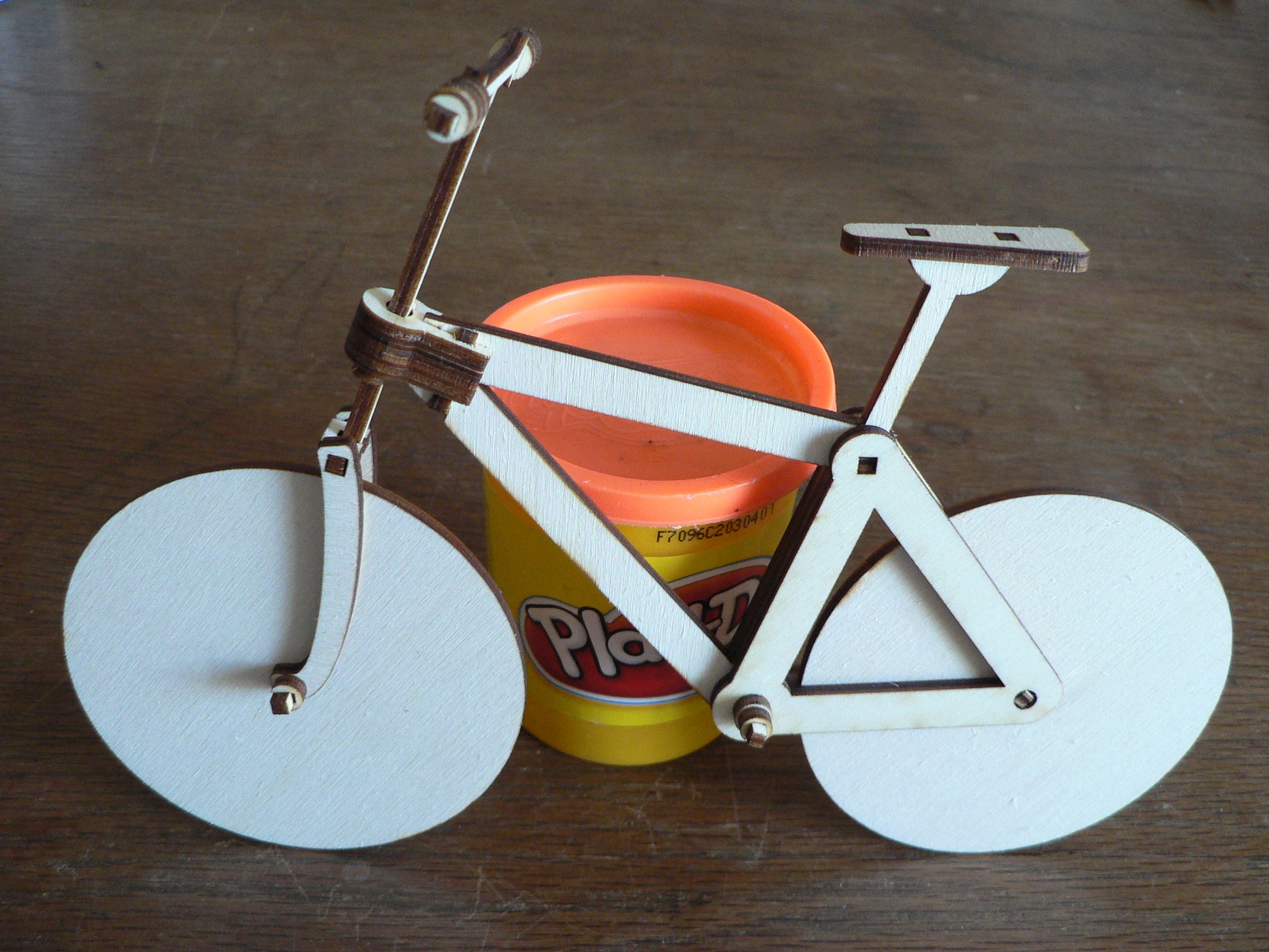 Bicyclaser the Flatpack Wooden Laser Cut Bike Without Pedals Draisine (with Pictures