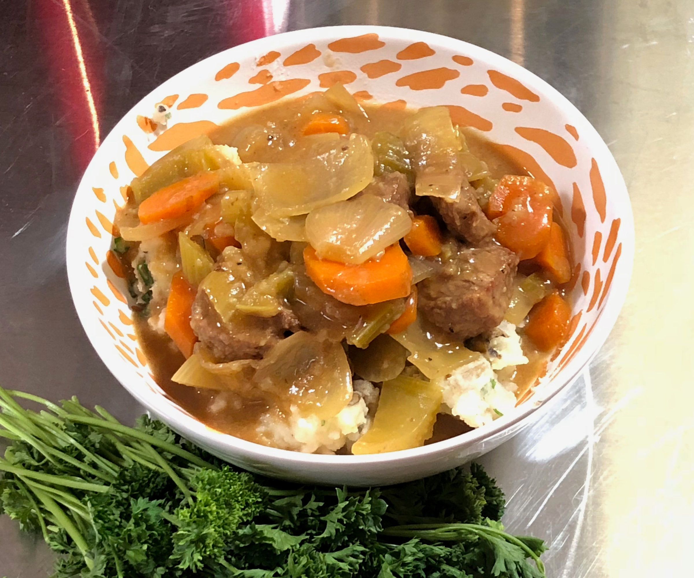 Slow Cooker Rosemary Garlic Beef Stew