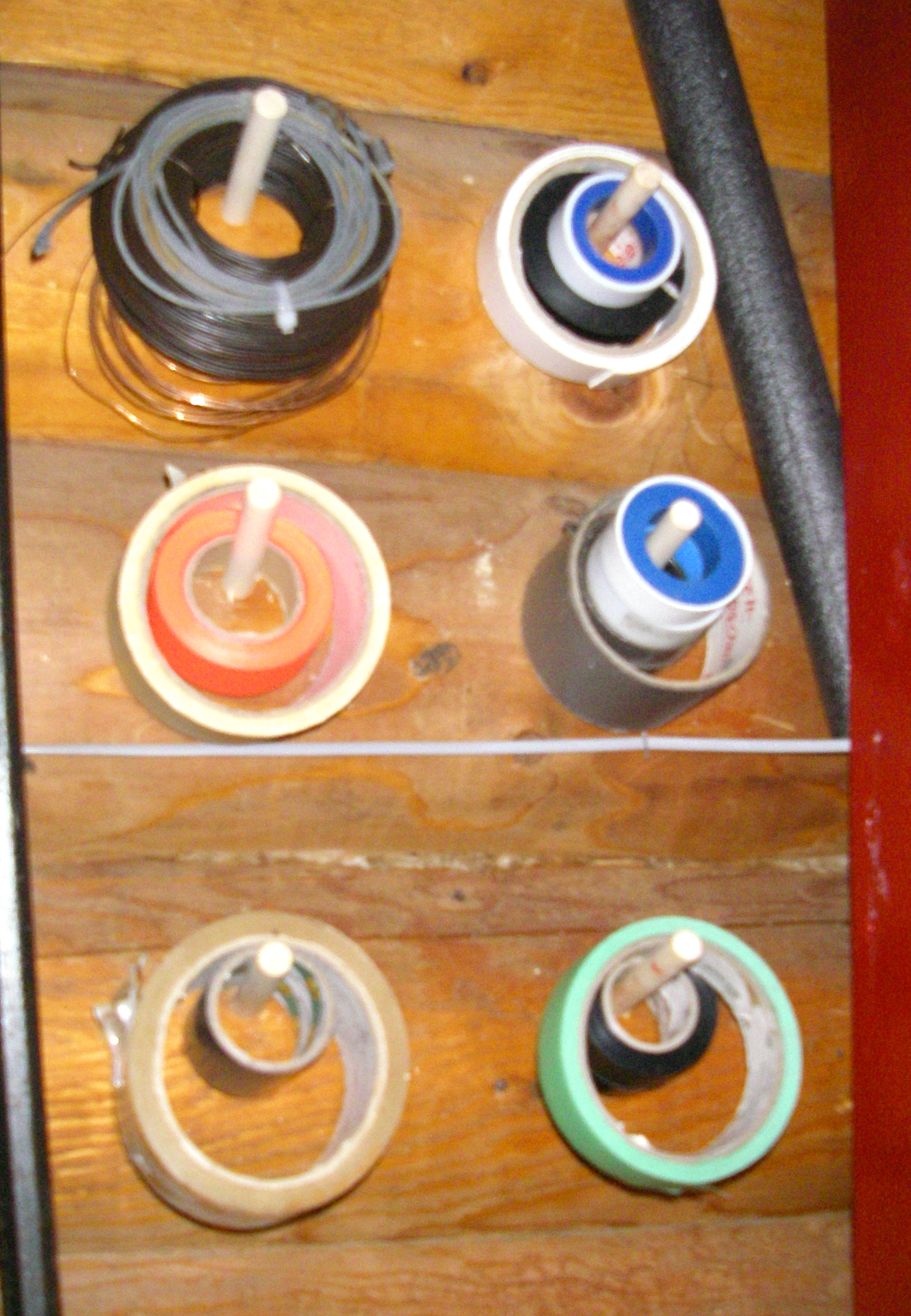 Foam Paint Brush Dowel Tool Hangers