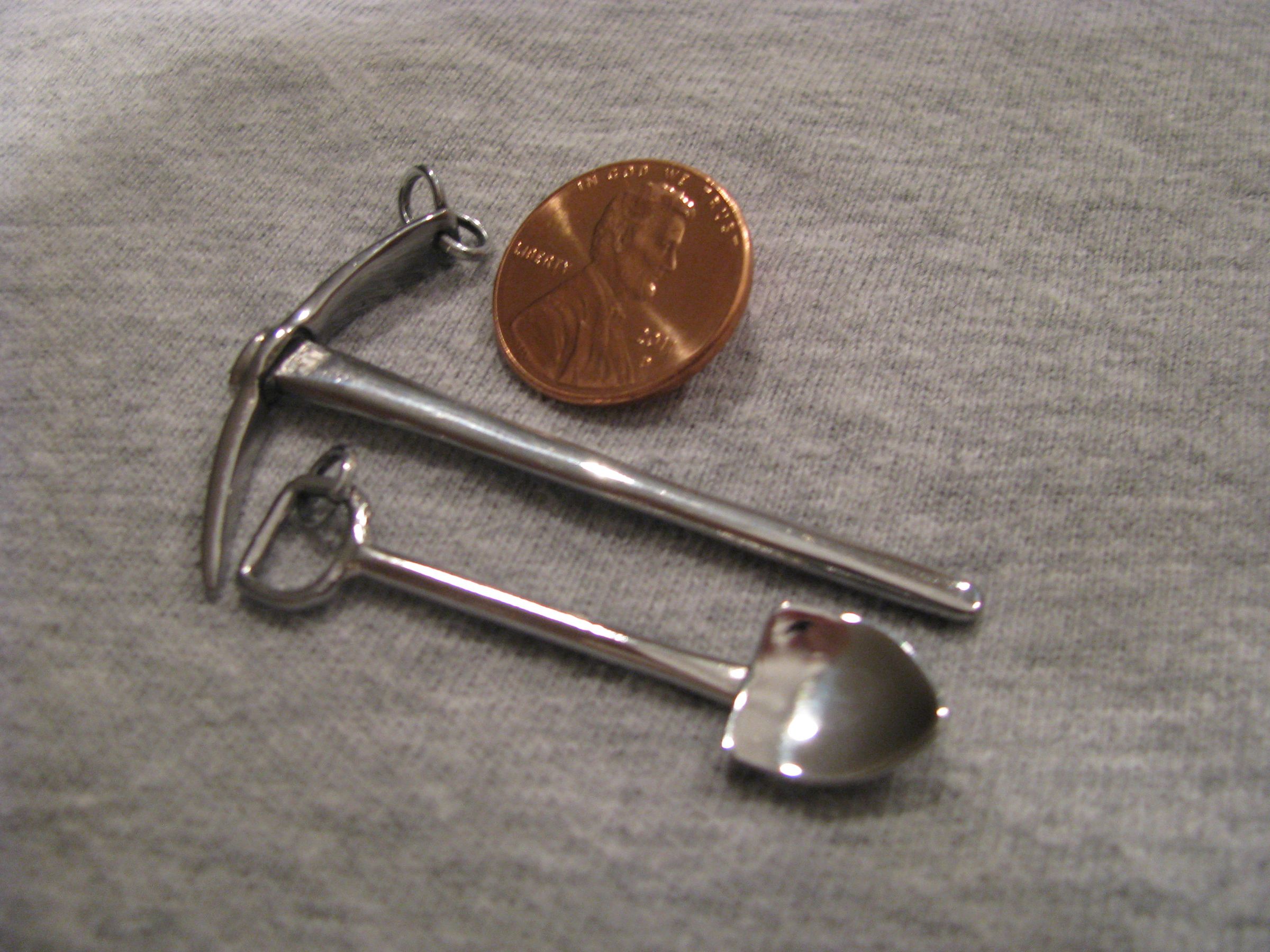 Pick Axe and Shovel Pendants