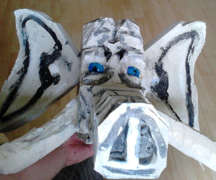 How to Create a Large Size Puppet Head From PU-foam Block Waste